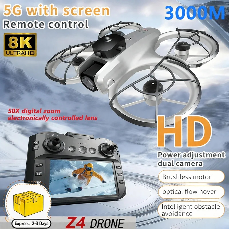 Home Security With Camera - Novo Drone MINI Z4 4K Profissional