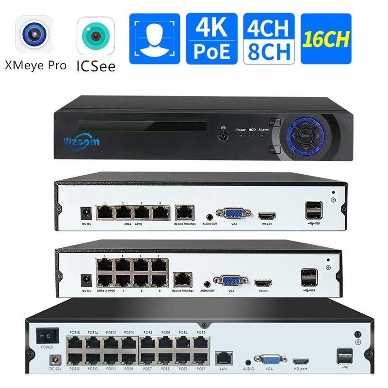 Home Security Video Systems - Sistema de Vigilância CCTV IP POE