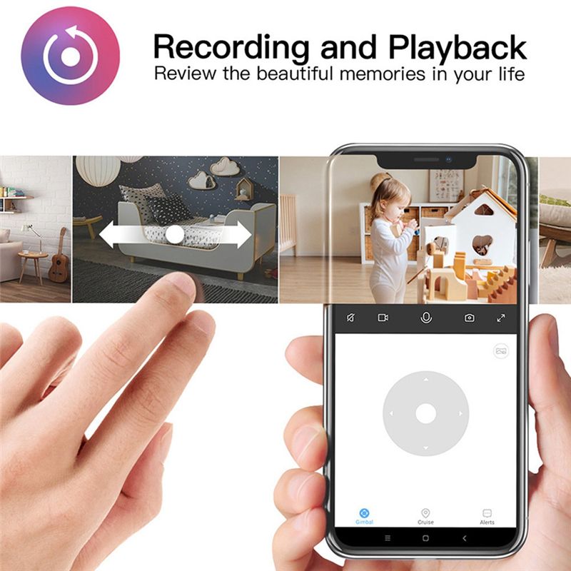 Home Security Monitoring - Câmera Wi-Fi Interna Essencial Tuya, Monitor