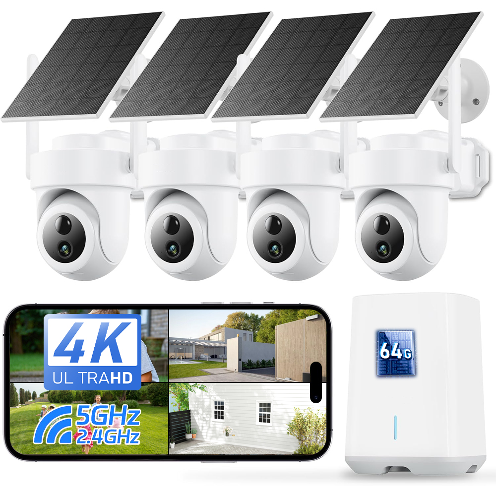 Home Security Ai - Sistema de Câmeras Solares 4K de