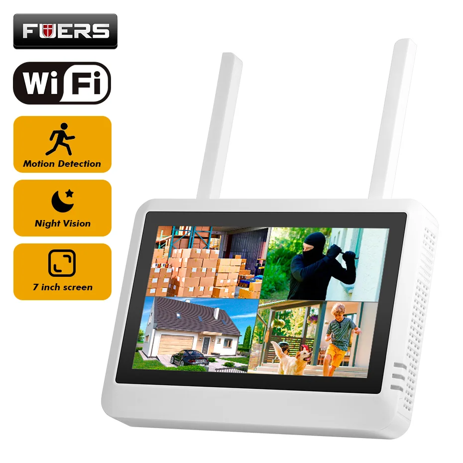 Home Security Video Systems - Sistema de Segurança NVR Sem Fio