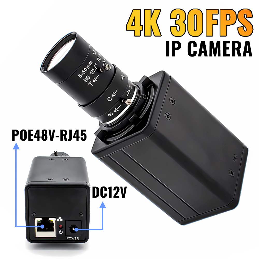 Home Security Images - Câmera IP POE 8MP 30FPS Webcam