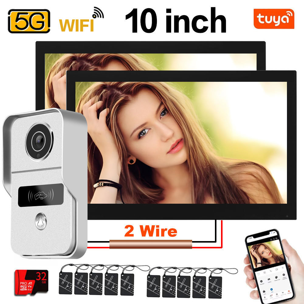 Home Security Video Systems - Monitor Touchscreen Tuya 1080P 5G Wifi