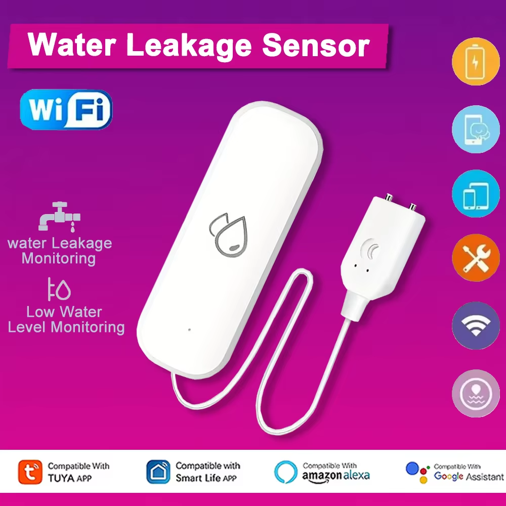 Home Security Monitoring - Sensor de Alarme de Vazamento de