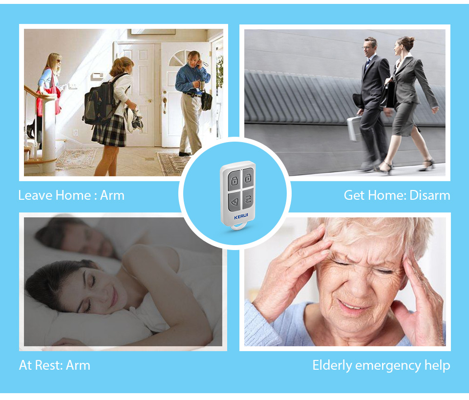 Kerui sem fio de alto desempen - Home Security Monitoring avaliação e preço