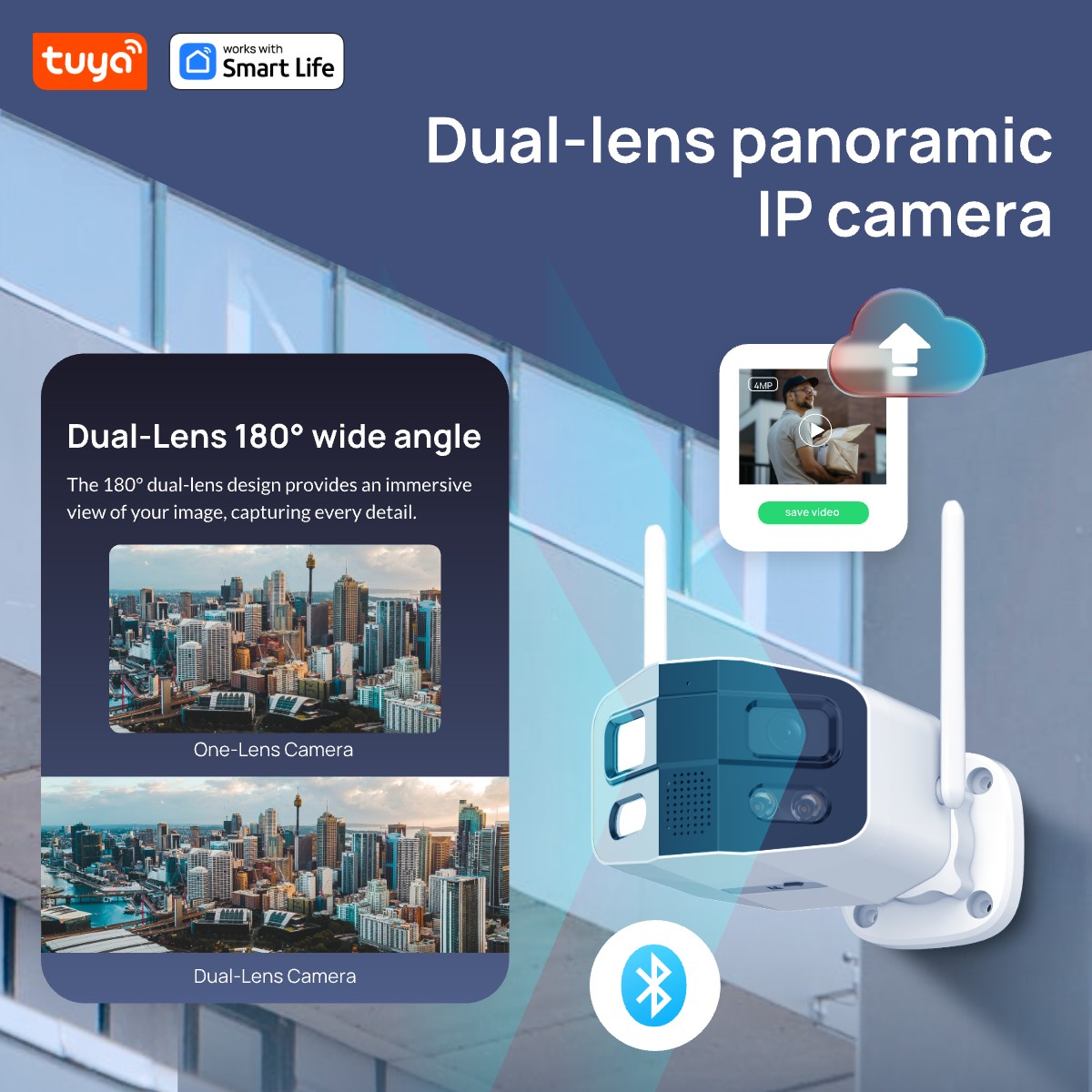 Tuya Smart 4MP 2,5K Lente Dupl - Home Security Camera Xiaomi avaliação e preço