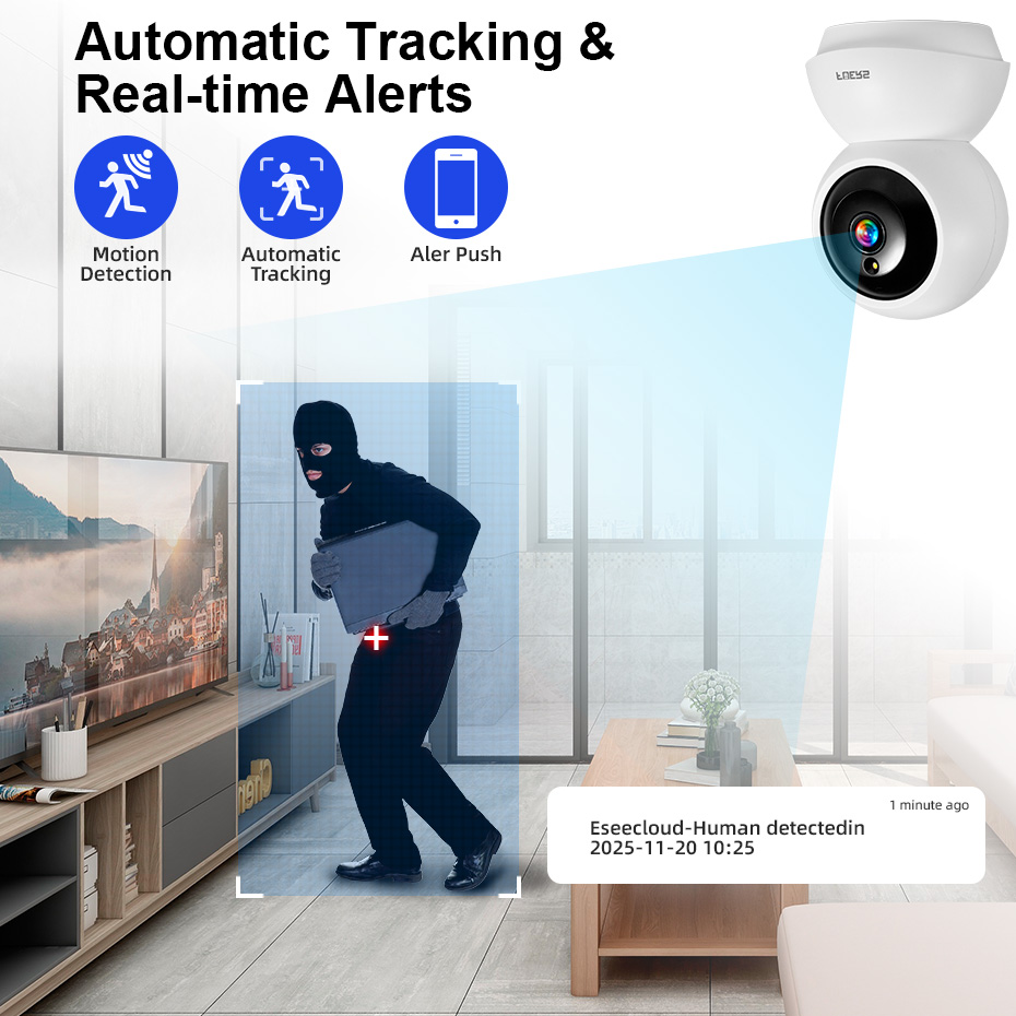Câmera WiFi Fuers 5MP para Cas - Home Security Ai avaliação e preço