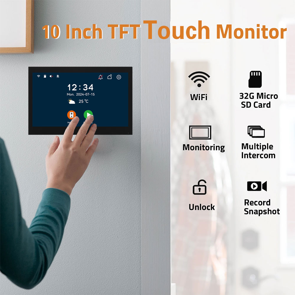 Monitor Touchscreen Tuya 1080P - Home Security Video Systems avaliação e preço