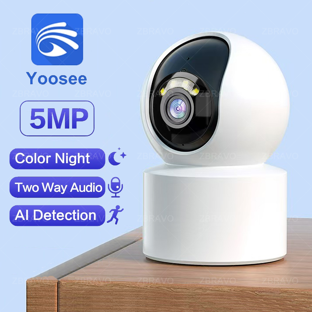 Yoosee 5mp wifi segurança ptz  - Home Security Ai avaliação e preço