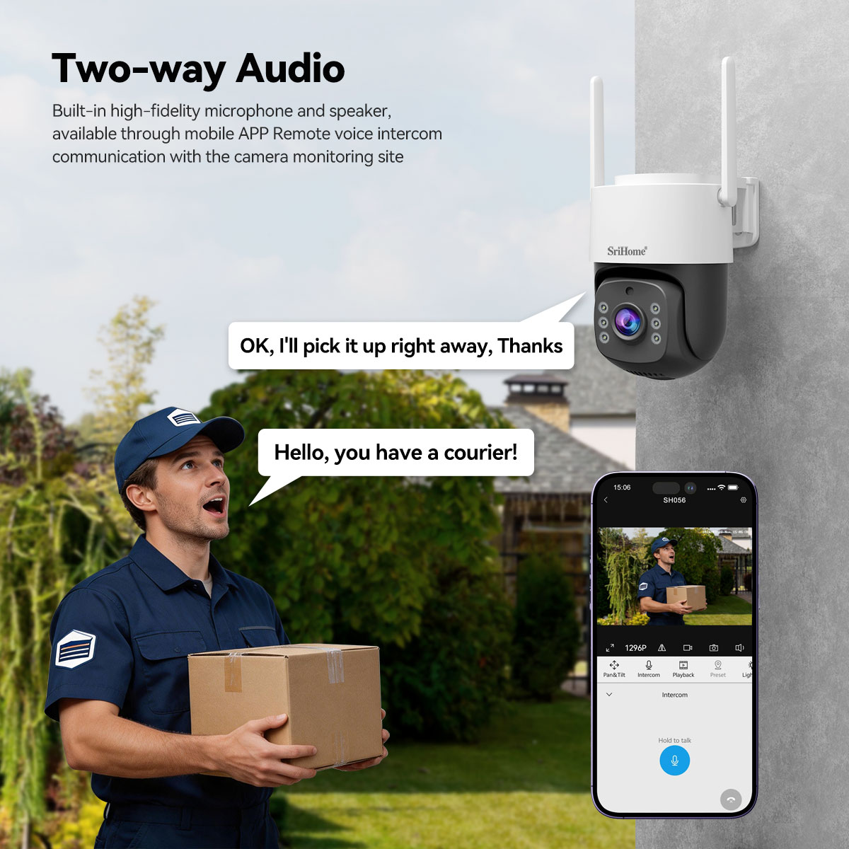 Câmera IP Srihome NVS012-IPC05 - Home Security Monitoring avaliação e preço