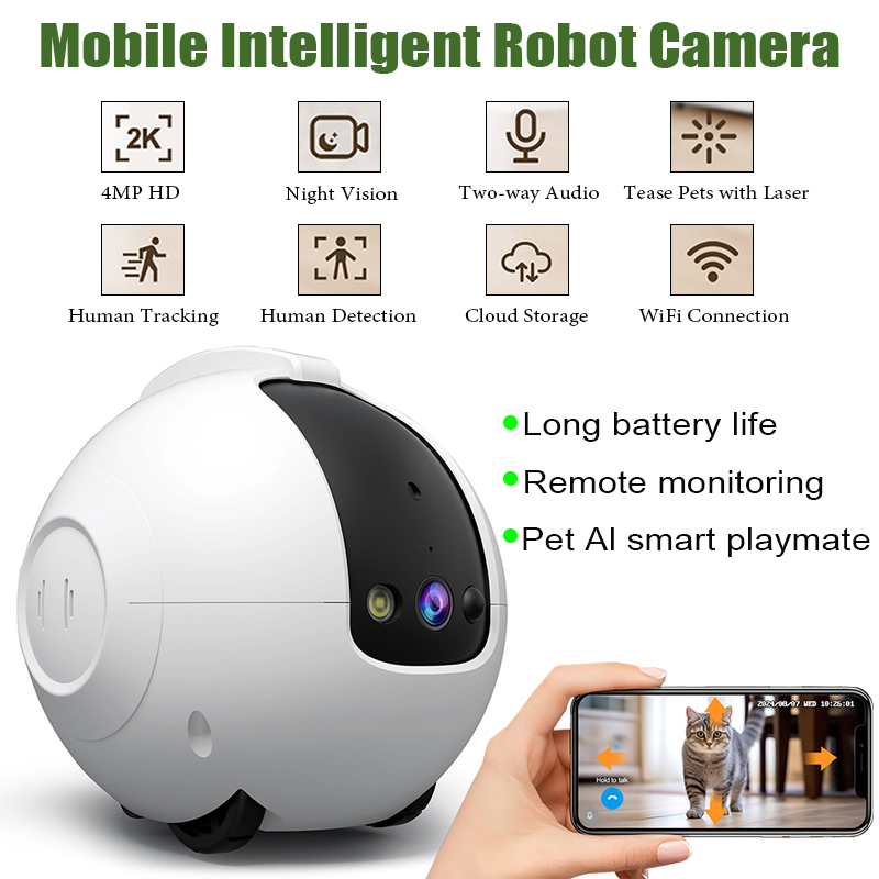 Câmera de Segurança para Cuida - Home Security Robot Dog avaliação e preço