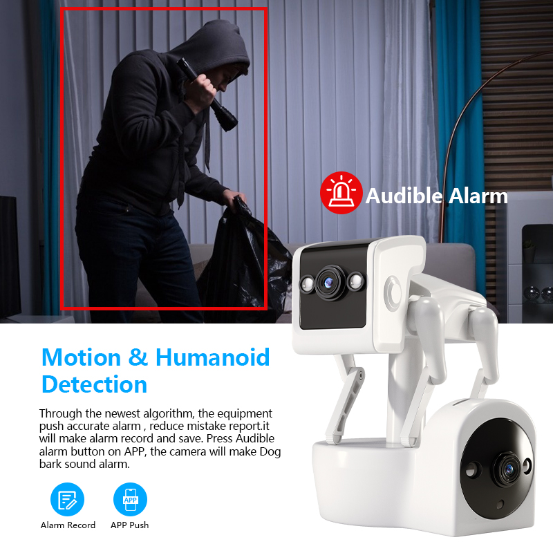 1080p 5g lente dupla robô cão  - Home Security Robot Dog avaliação e preço