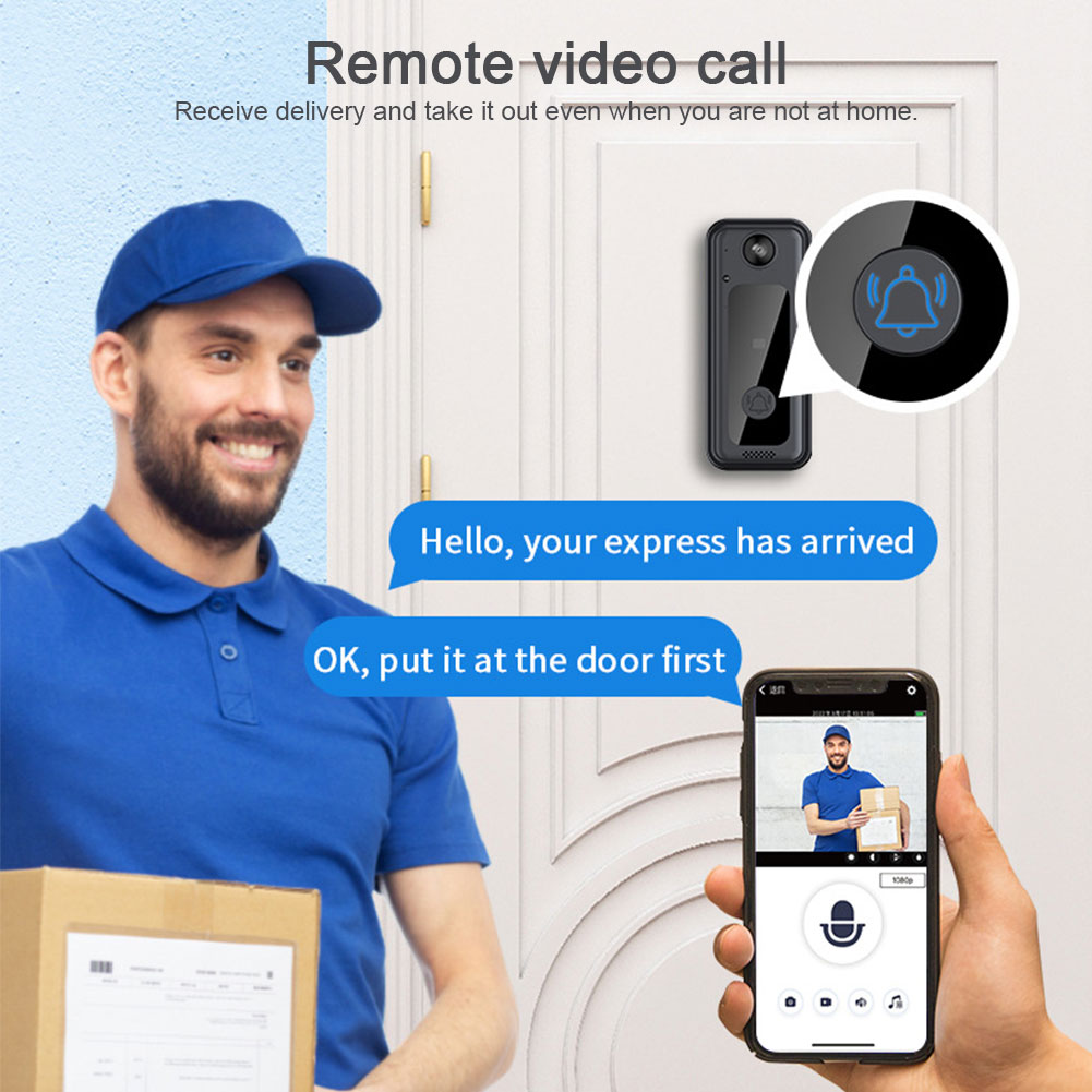 Campainha de Porta Sem Fio com - Home Security Images avaliação e preço