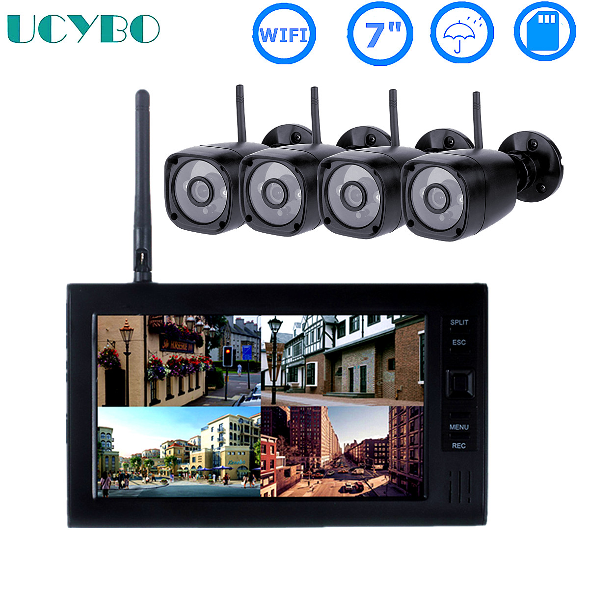 Sistema de segurança CCTV sem  - Home Security Video Systems avaliação e preço