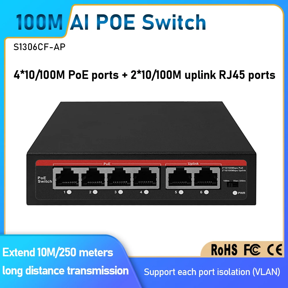 Switch PoE AI EWIND de Alta Qu - Home Security Ai avaliação e preço
